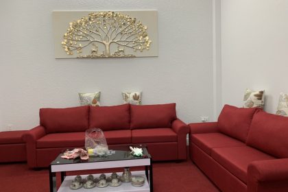 2 sofa băng màu đỏ KMZ050